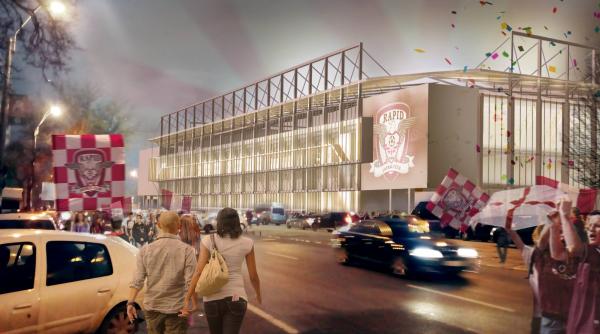 a inceput demolarea stadionului rapid primele imagini