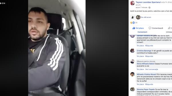 valentina incendiata circa 600 de oameni la protestul live transmis de spartanul