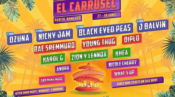 el carrusel 2019 black eyed peas diplo karol g young thug printre noii artisti confirmati