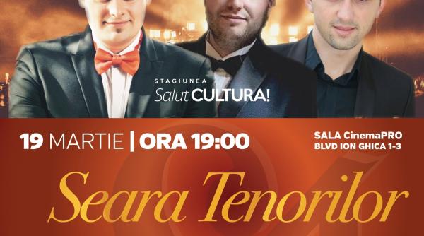 seara tenorilor continua in cadrul stagiunii salutcultura si in luna martie