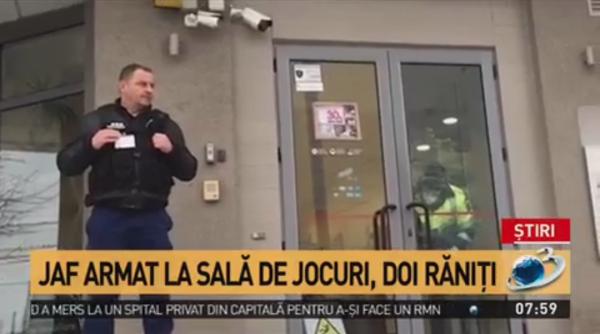 jaf armat la un cazino doi raniti