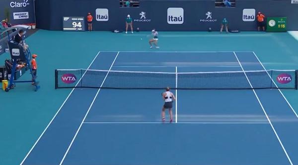 miami open moment tensionat cu simona halep si daniel dobre