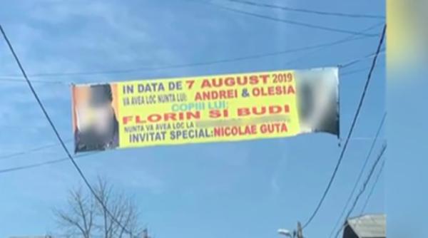 invitatiile de nunta inlocuite cu bannere uriase amenzile au fost pe masura