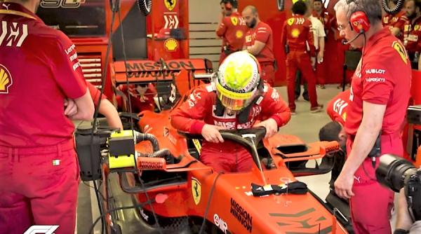 mick schumacher prima experienta intr o masina ferrari de formula 1
