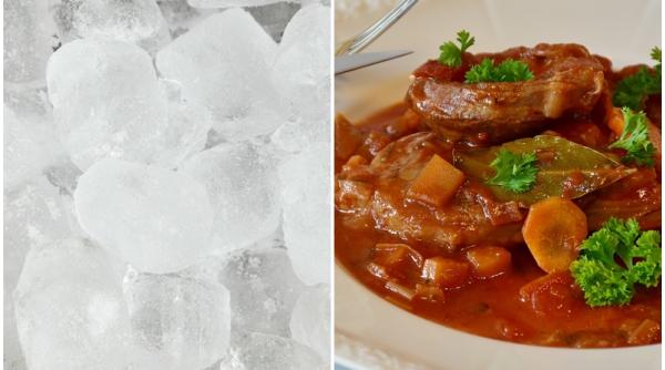 de ce sa pui un cub de gheata in mancare cel mai util truc il vei folosi mereu