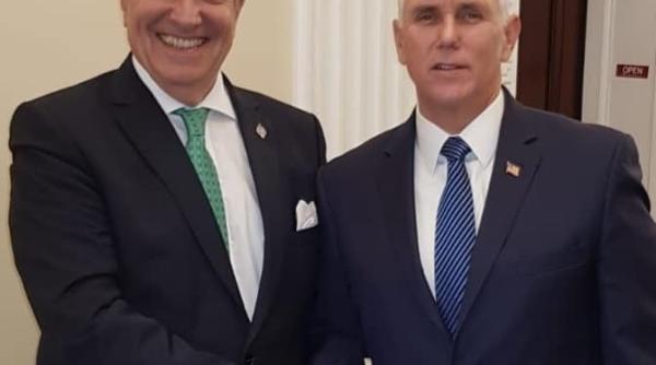 tariceanu  intalnire cu mike pence  vicepresedintele sua