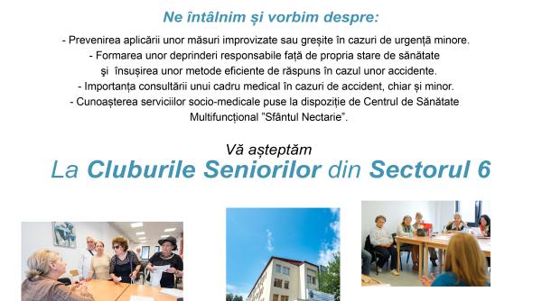 sectorul 6 campania dreptul la sanatate masuri de prim ajutor pentru persoanele varstnice