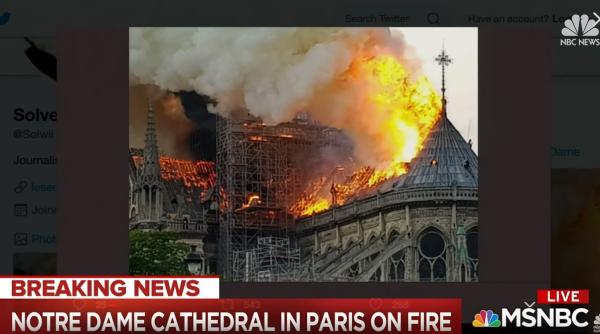 presa internationala a fost cu ochii pe dezastrul de la catedrala notre dame