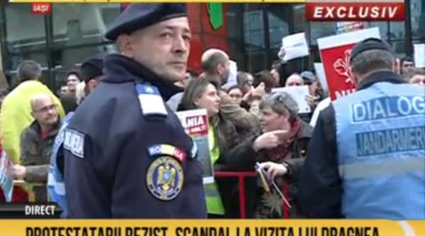 protestatarii rezist scandal la vizita lui dragnea