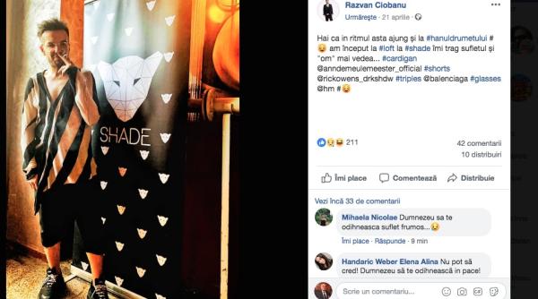 razvan ciobanu ultima postare pe facebook
