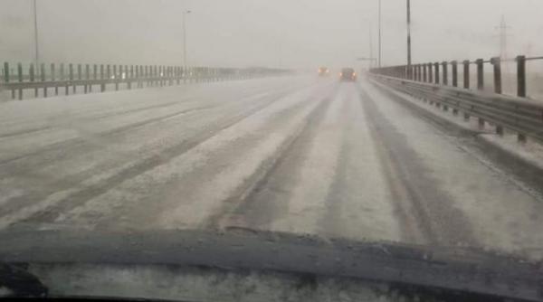 caderi masive de grindina pe autostrada soarelui imagini incredibile