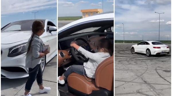 copil de 5 ani filmat la volanul unui bolid de lux tu esti seful banului video