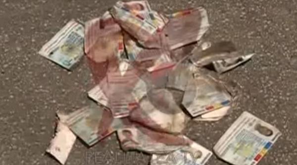 buletine arse gasite pe un santier de la marginea bucurestiului