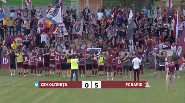 rapid ca si promovata demonstratie de forta pentru giulesteni