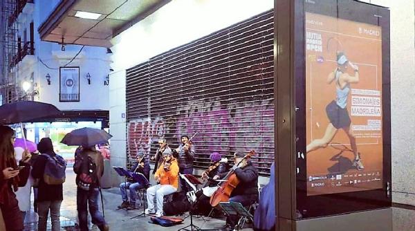 simona es madrilena ce au afisat in madrid organizatorii turneului pe zgura