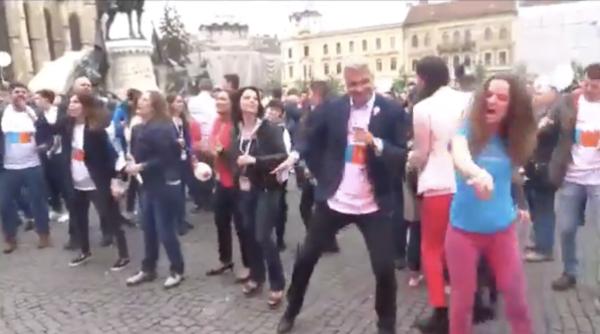 dragos paslaru sufletul petrecerii cel mai tare dans usr plus la cluj napoca video