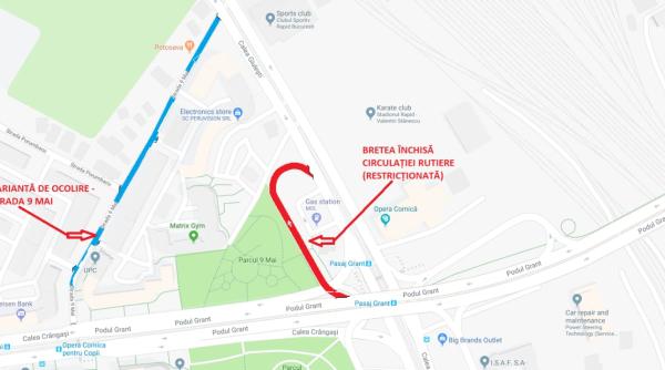 lucrari la pasajul grant