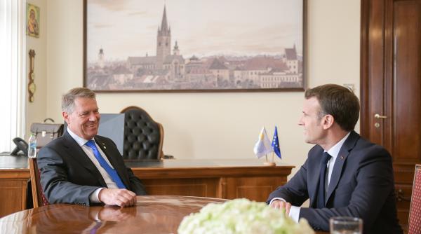 summit sibiu intalnire bilaterala intre iohannis si emmanuel macron