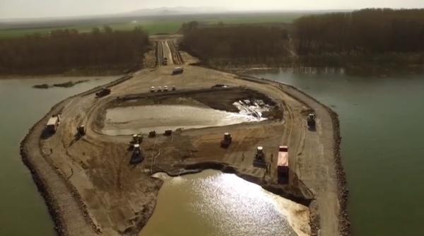 pod peste dunare  braila tulcea  cnair  stadiul lucrarilor   video spectaculos