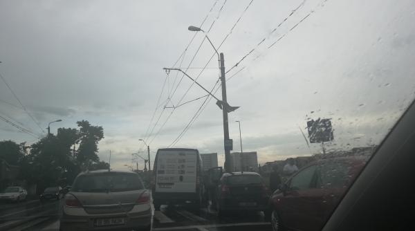 accidente pe antiaeriana trafic ingreunat