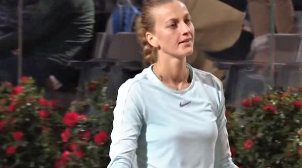 tenis  petra kvitova a abandonat in optimi la roma wta