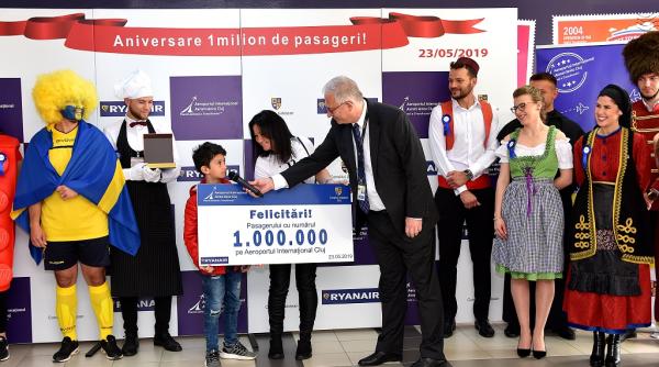 a fost sarbatorit pasagerul cu numarul 1 milion in 2019 pe aeroportul cluj
