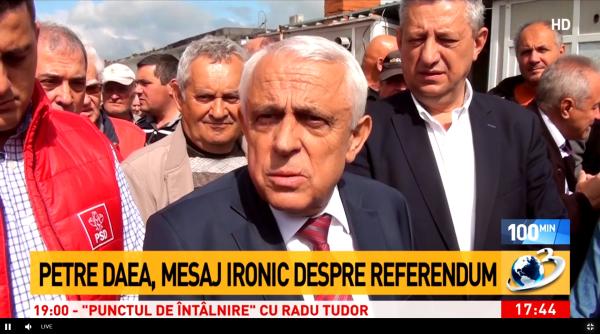 petre daea ironic cu referendumul lui iohannis raspuns fabulos