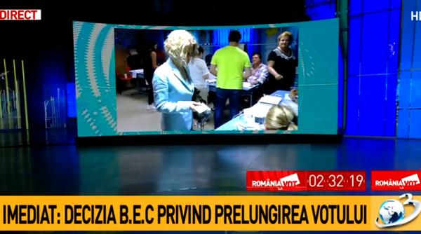 carmen avram la coada la sectia de votare
