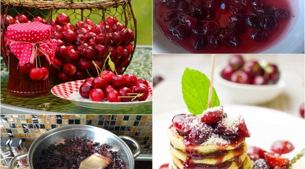 dulceata de cirese reteta truc secret o farfurie tinuta in congelator 10 minute