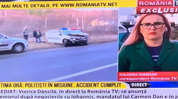 politisti in misiune grav accident rutier echipele de descarcerare interventie de urgenta
