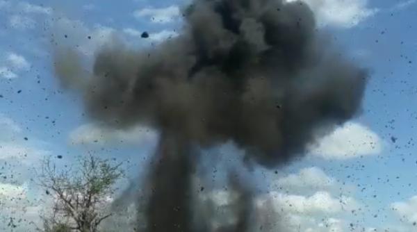 video explozie spectaculoasa la brasov munitie din al doliea razboi mondial