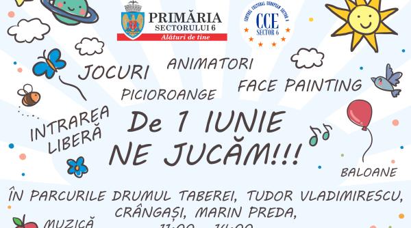 ziua copilului 1 iunie evenimente pentru copii in sectorul 6 intrare gratuita