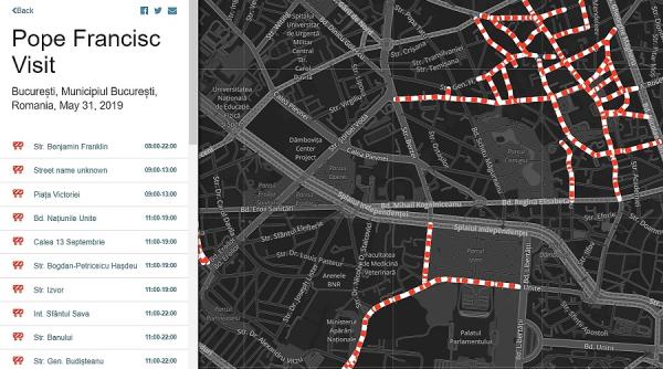 vizita papa francisc aplicatie waze speciala pentru vizita in romania