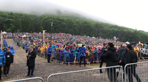 papa francisc a ajuns la sumuleu ciuc