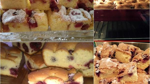 pandispan cu visine reteta cea mai iubita prajitura