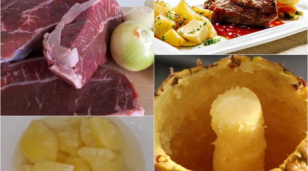 de ce sa pui carnea in suc de ananas inainte de a o marina rezultatul este fantastic