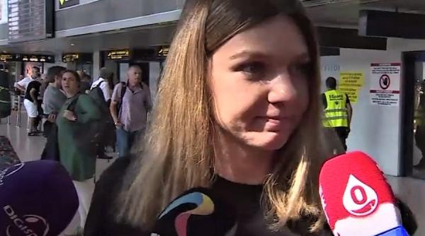 simona halep s a intors in romania replici pe aeroport