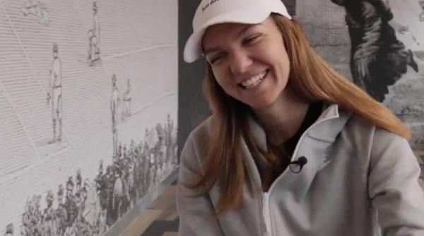 video simona halep pe trotineta intr un parc din bucuresti
