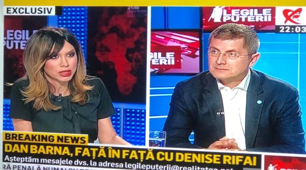 dan barna a surprins o pe denise rifai la realitatea tv nu am auzit pana acum
