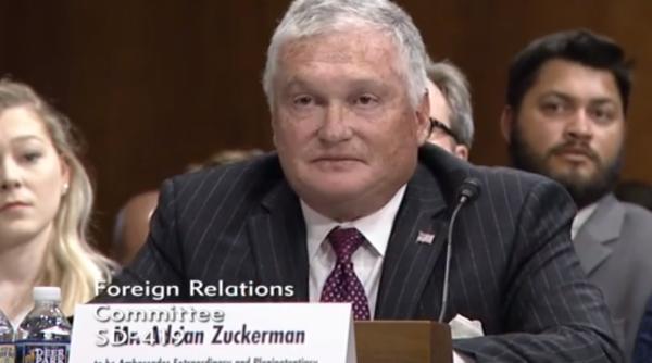 adrian zuckerman audiat de senat noul ambasador sua in romania incoltit hartmann nu va fi activist soros