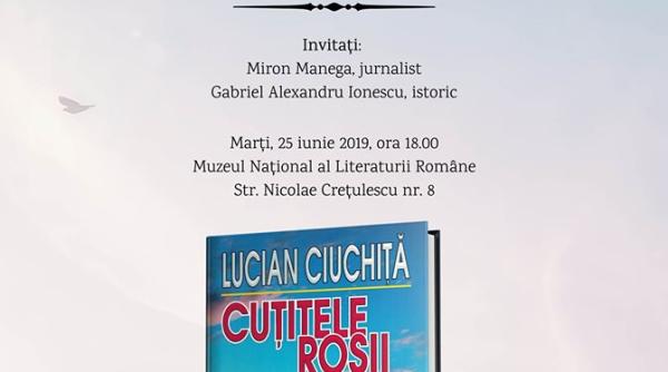 cutitele rosii un nou roman care se va lansa maine la muzeul literaturii