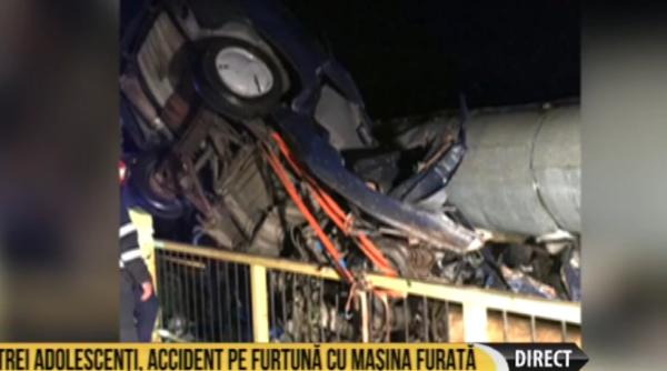 tragedie la valcea trei minori care au furat o masina au facut accident