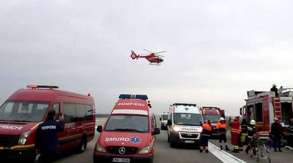 microbuz implicat intr un accident grav un mort si sase raniti