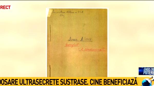 dosar secret sustras ce a disparut din arhive