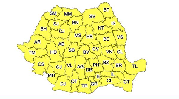 anm vreme rea romania sub cod galben de fenomene periculoase prognoza pentru bucuresti