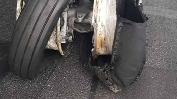 incident pe aeroportul otopeni explozie la anvelopele principale ale unei aeronave