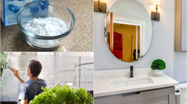 de ce sa pui bicarbonat de sodiu cu otet pe geamuri si oglinzi vei face asta mereu