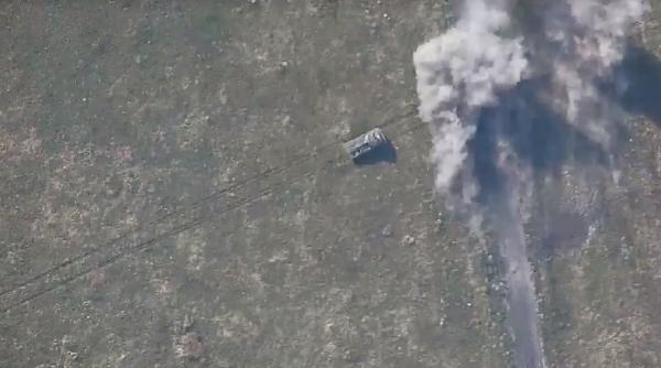 razboi ucraina lovitura a armatei obuzier al separatistilor distrus video