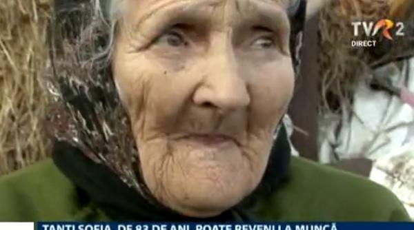 sofia chitoran batrana de 83 de ani angajata ca femeie de serviciu revine la munca m au rugat copiii