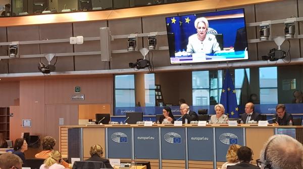 viorica dancila  intalnire cu david sassoli  interventie in parlamentul european